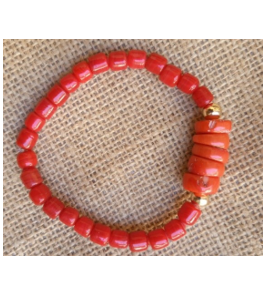 Coral & Coral Bracelet 1