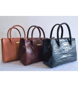 Lizard Skin Leather Bag