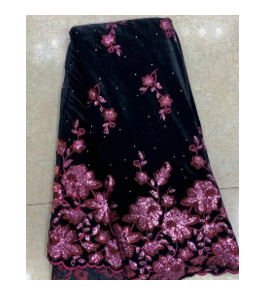 Petal Velvet Lace Material